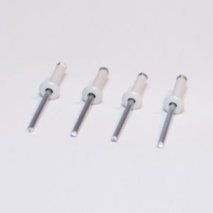 Rivets blancs – Lot de 4