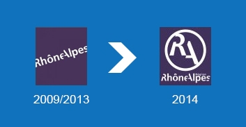 Le nouveau logo de la région Rhône-Alpes